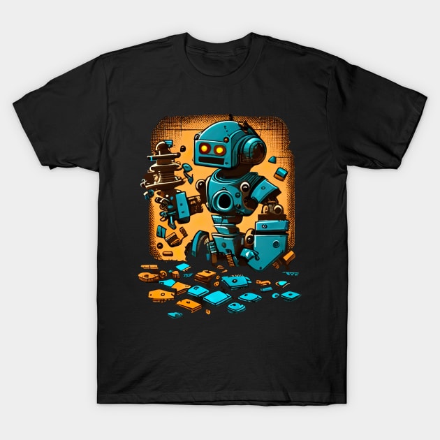 Robot 1 T-Shirt by TeesandThingsbyMystrogal